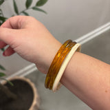 Thin Resin Bangle Bracelet Set