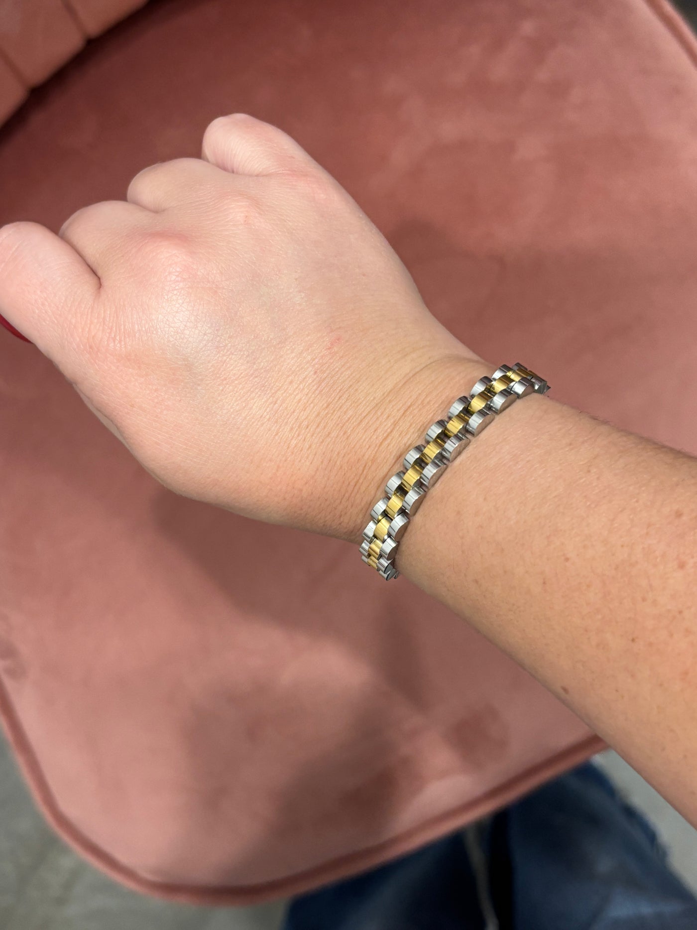 Watch Chain Bracelet | Gold & Silver