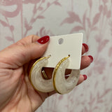 Acrylic Hoop Earrings