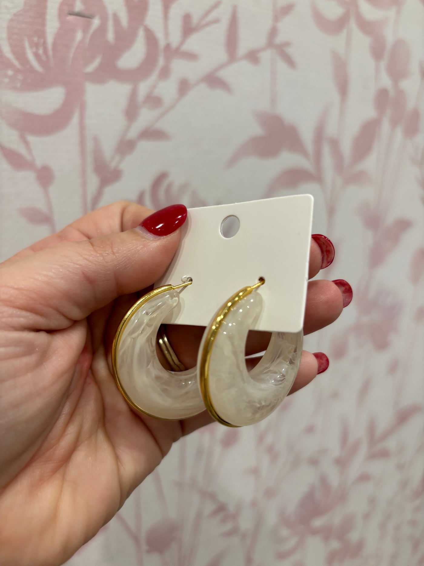 Acrylic Hoop Earrings