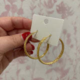 Gold Dipped Hoop Earrings