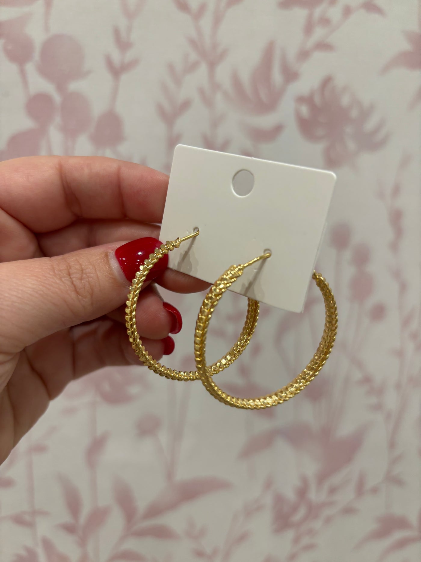 Gold Dipped Hoop Earrings