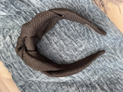 Fabric Knot Headband Set | Black