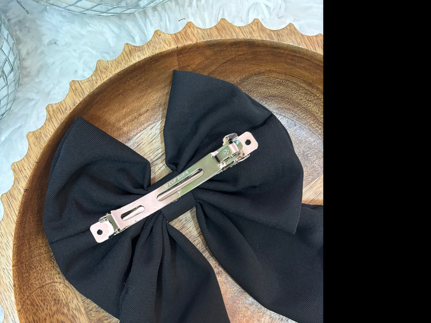 Medium sized clip on hair bow