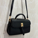 Top Handle Satchel Handbag | Black