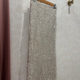 Sequin Midi Pencil Skirt | Champagne