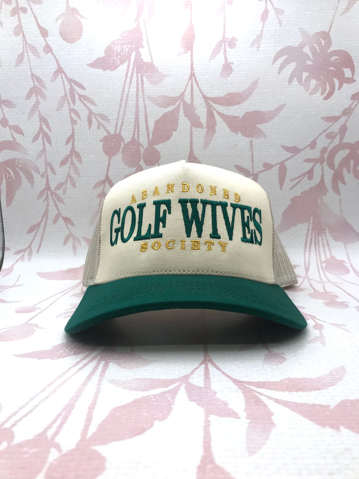 Abandoned Golf Wives Society Embroidered Trucker Hat