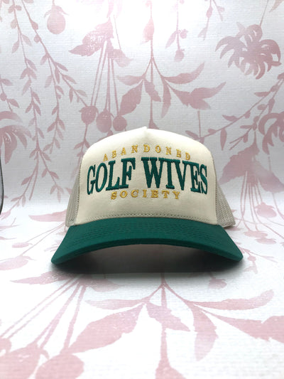 Abandoned Golf Wives Society Embroidered Trucker Hat