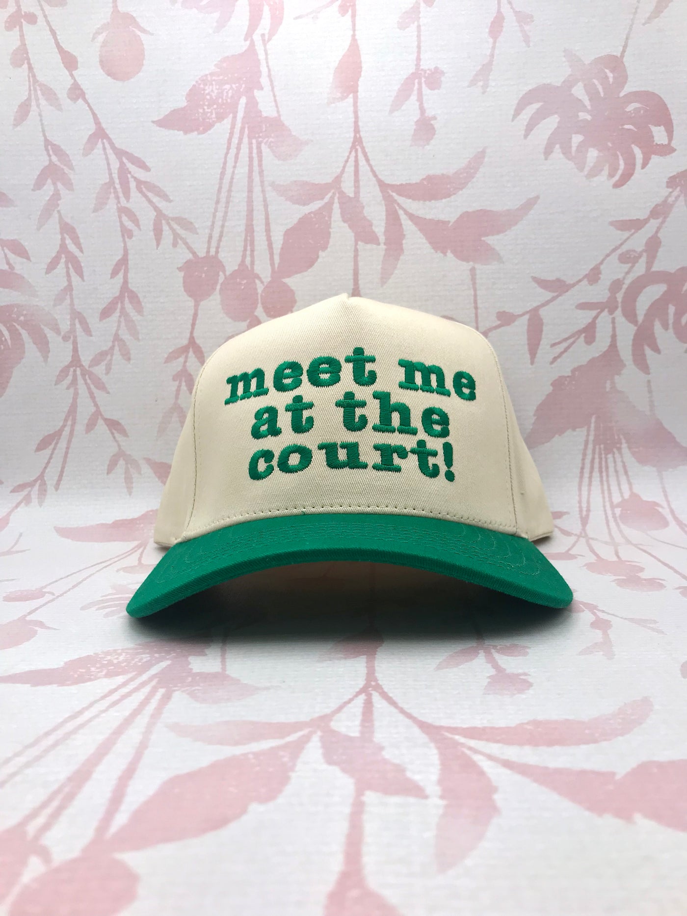 Meet Me At The Court Embroidered Trucker Hat