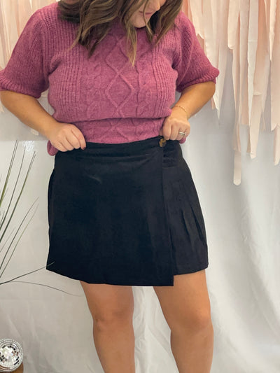 Emmy Suede Mini Skirt