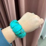 Acrylic Stretch Cord Bracelet | Turquoise