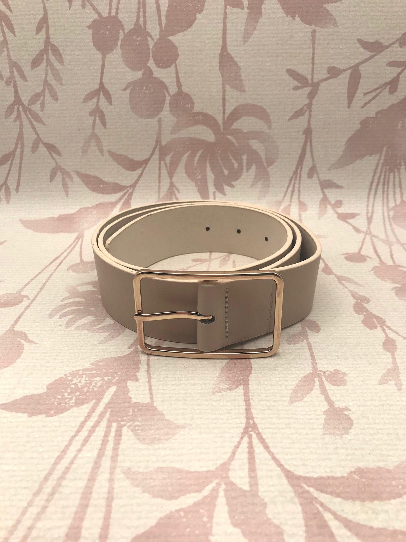 Rectangle Cutout Belt | Ivory
