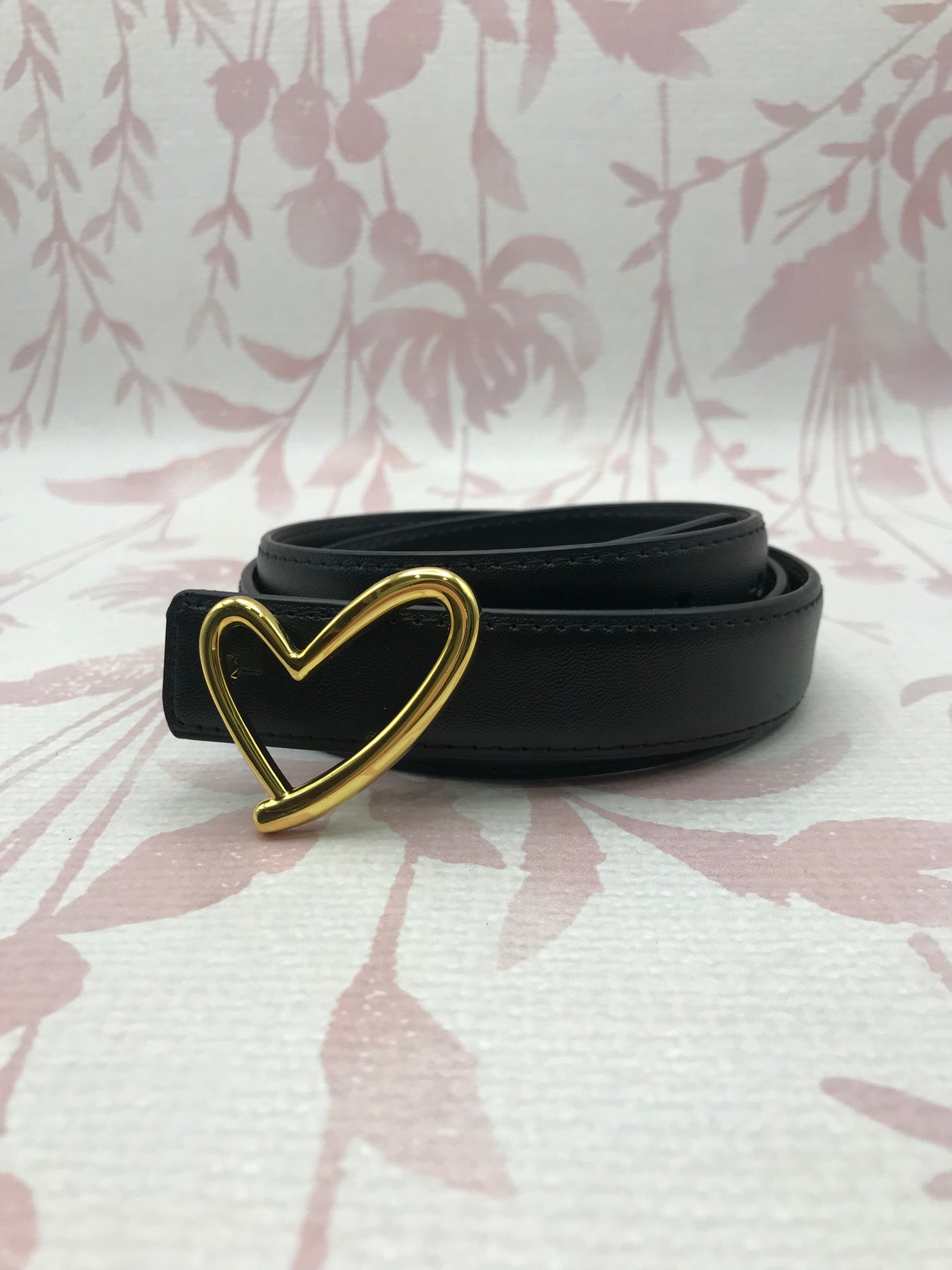 Heart Buckle Belt | Black