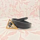Triangle Buckle Belt | Black