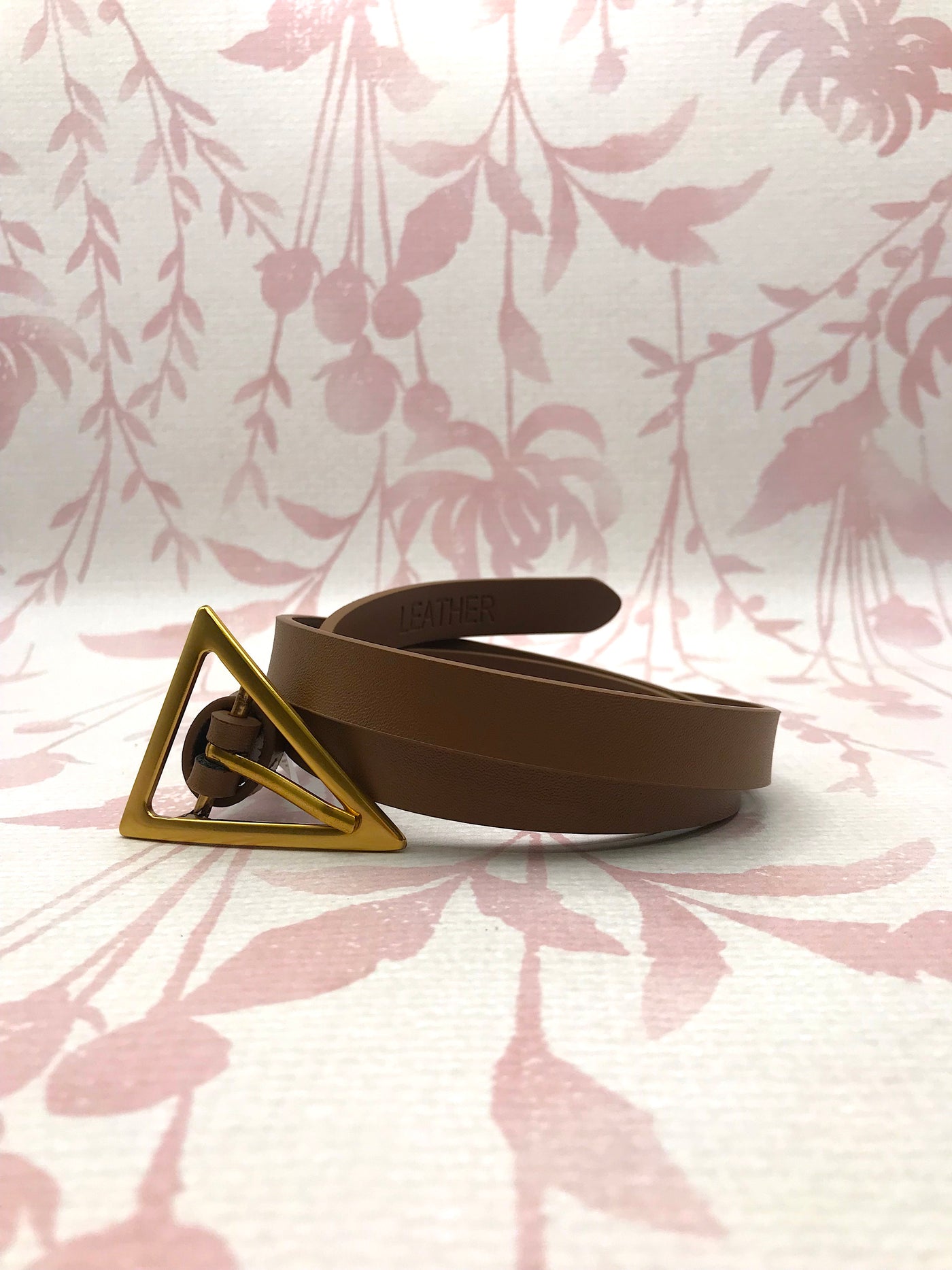 Triangle Buckle Belt | Brown