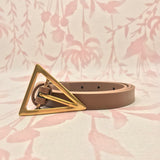 Triangle Buckle Belt | Ivory