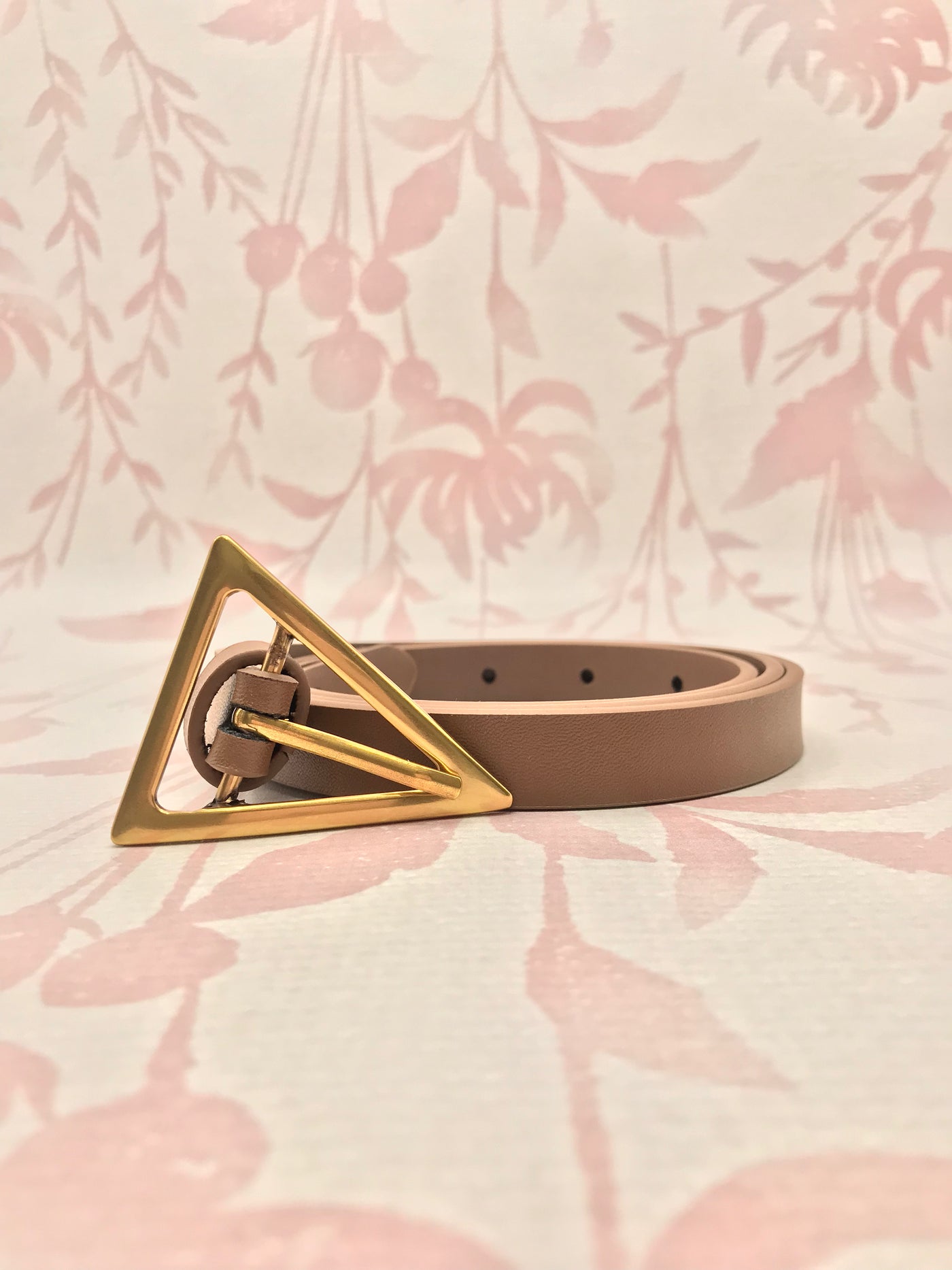 Triangle Buckle Belt | Ivory