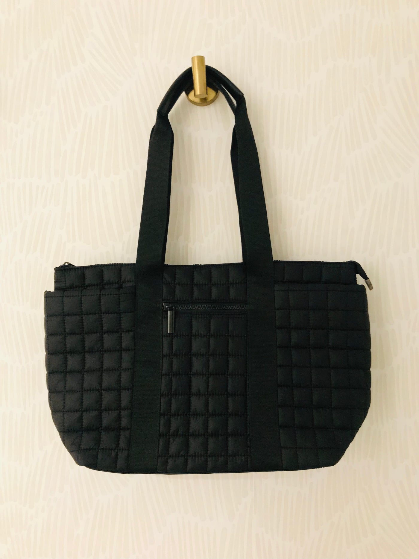Quilted Nylon Tote Bag
