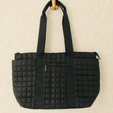 Quilted Nylon Tote Bag