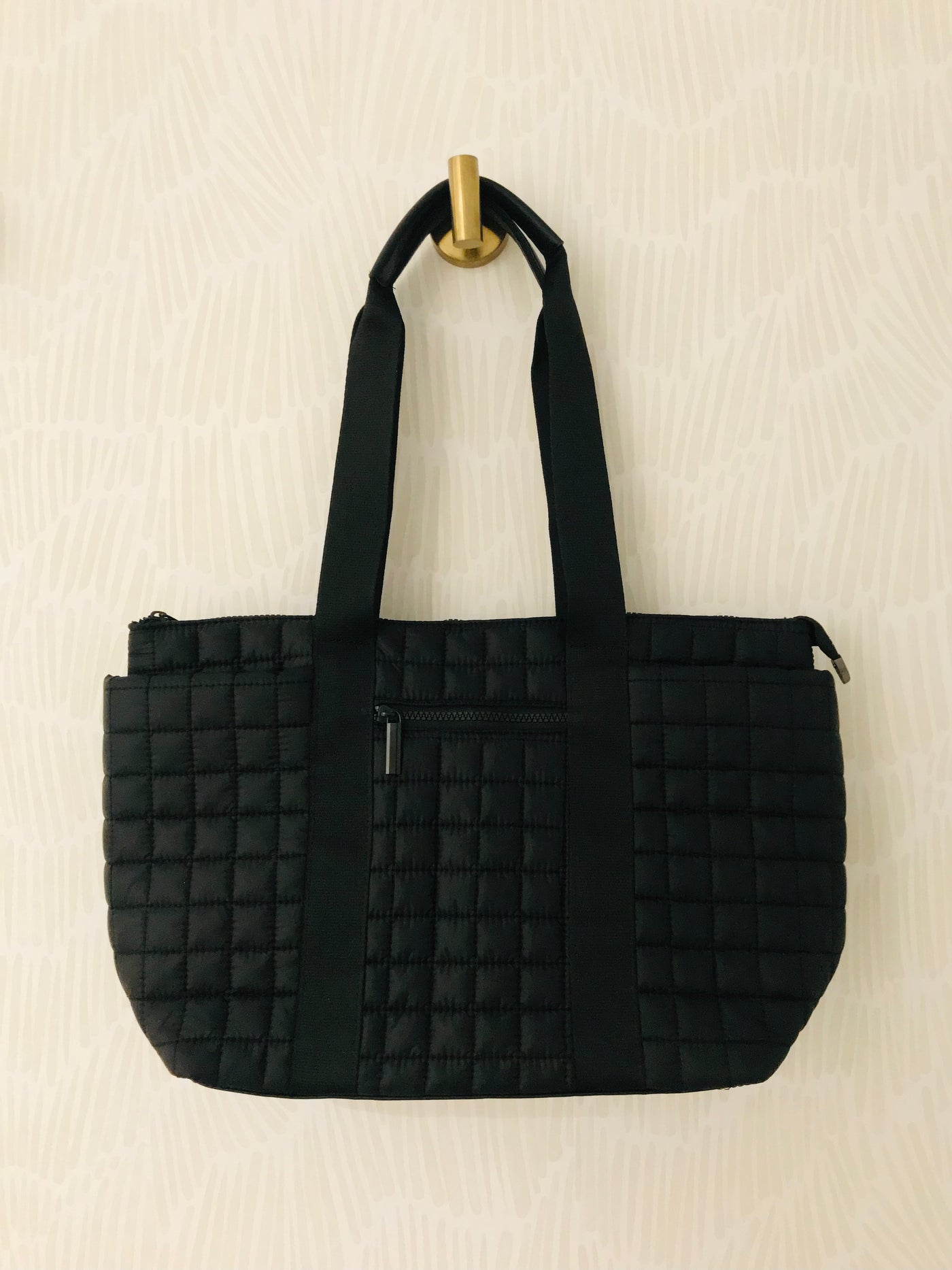 Quilted Nylon Tote Bag