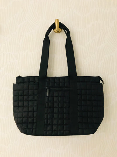Quilted Nylon Tote Bag