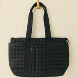 Quilted Nylon Tote Bag