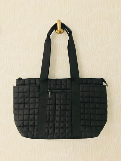 Quilted Nylon Tote Bag