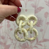 Hemp Rope Earring | White