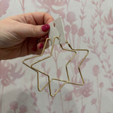 Star Hoop Earring | Gold