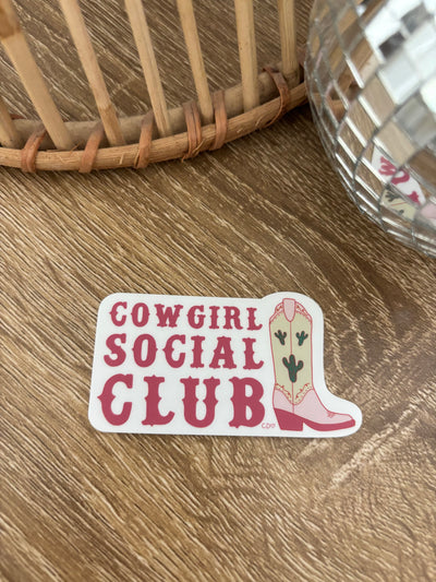 Cowgirl Social Club Sticker