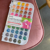 Watercolor Paint w/ Brush (48 Colors)