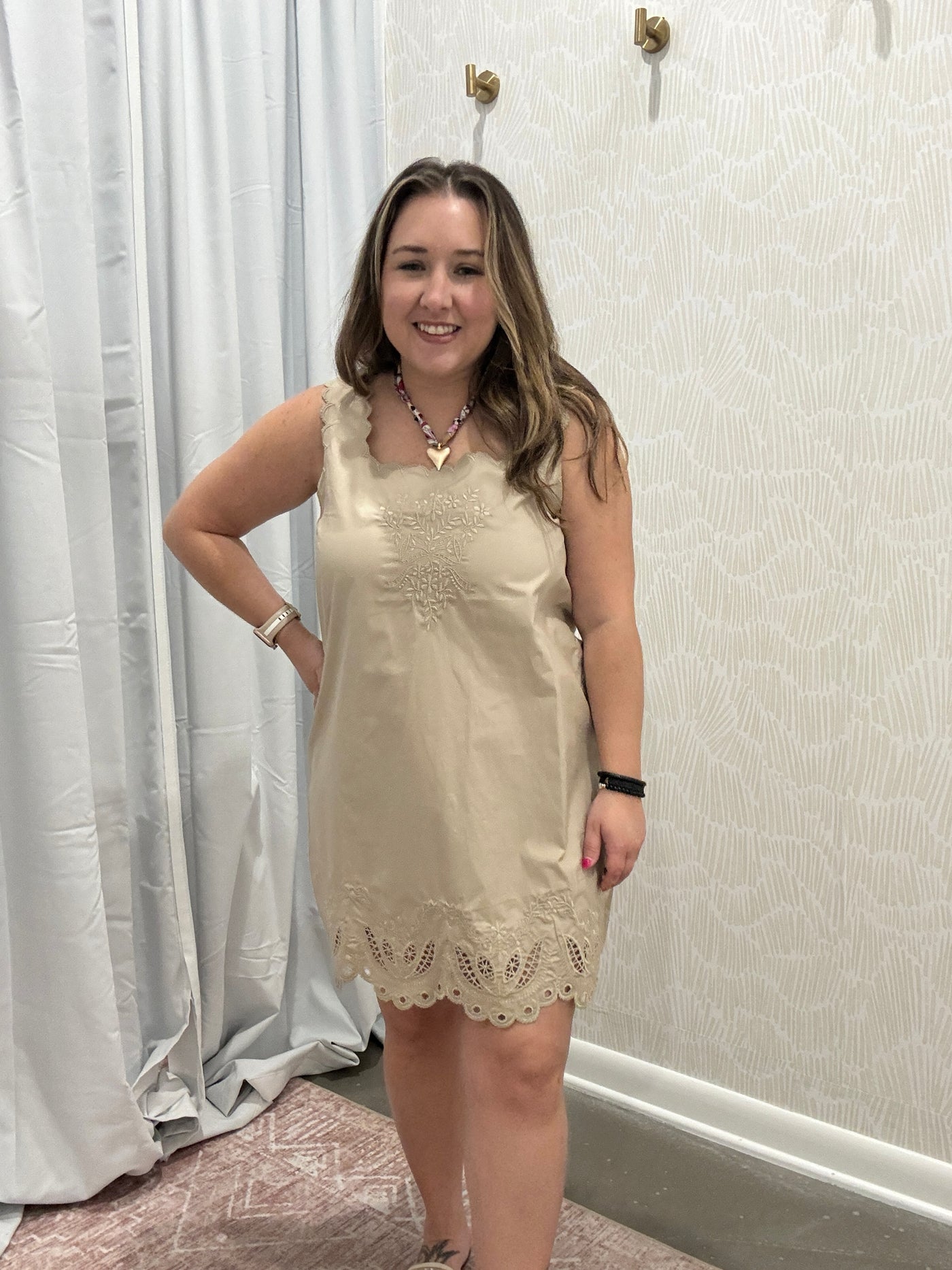 Scalloped Hem Dress