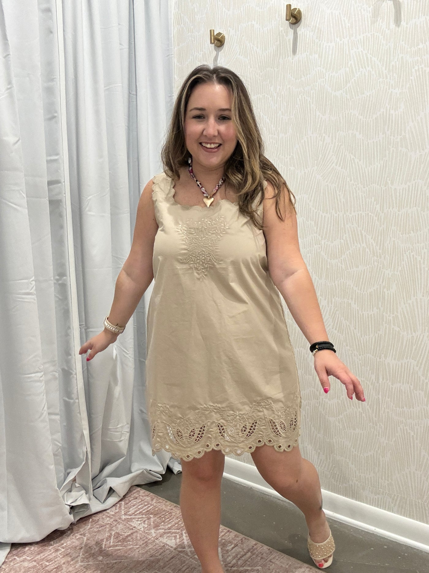 Scalloped Hem Dress