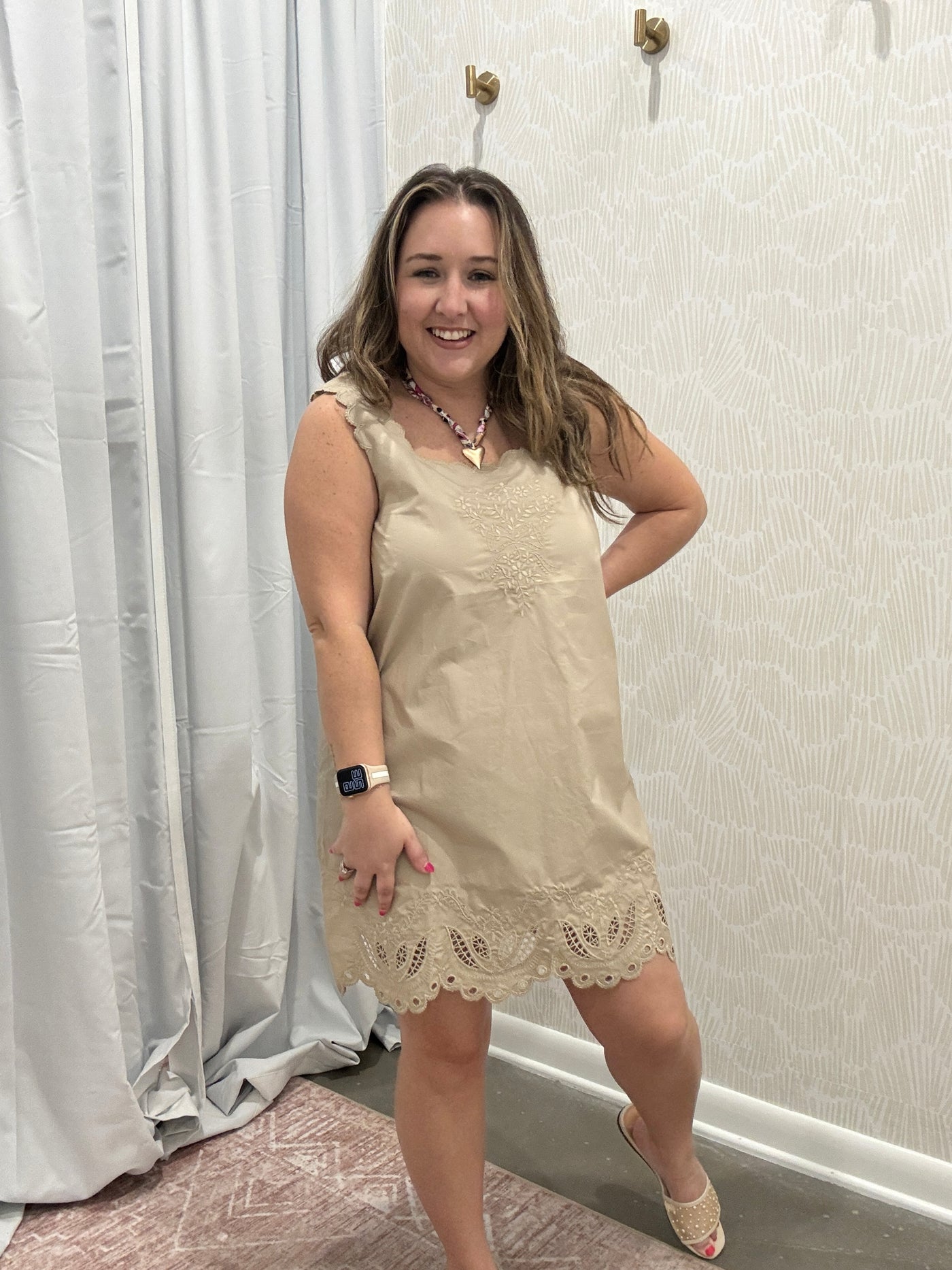 Scalloped Hem Dress