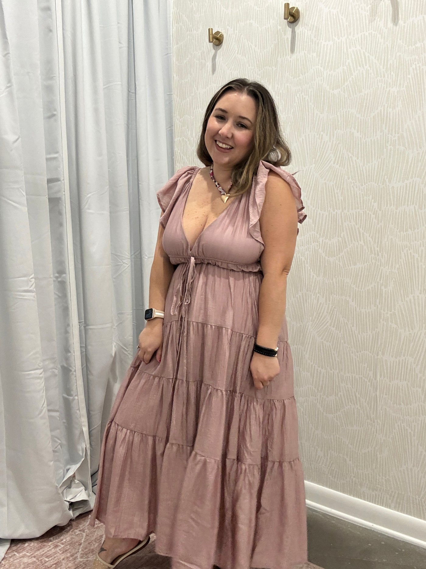 Tiered Midi Dress