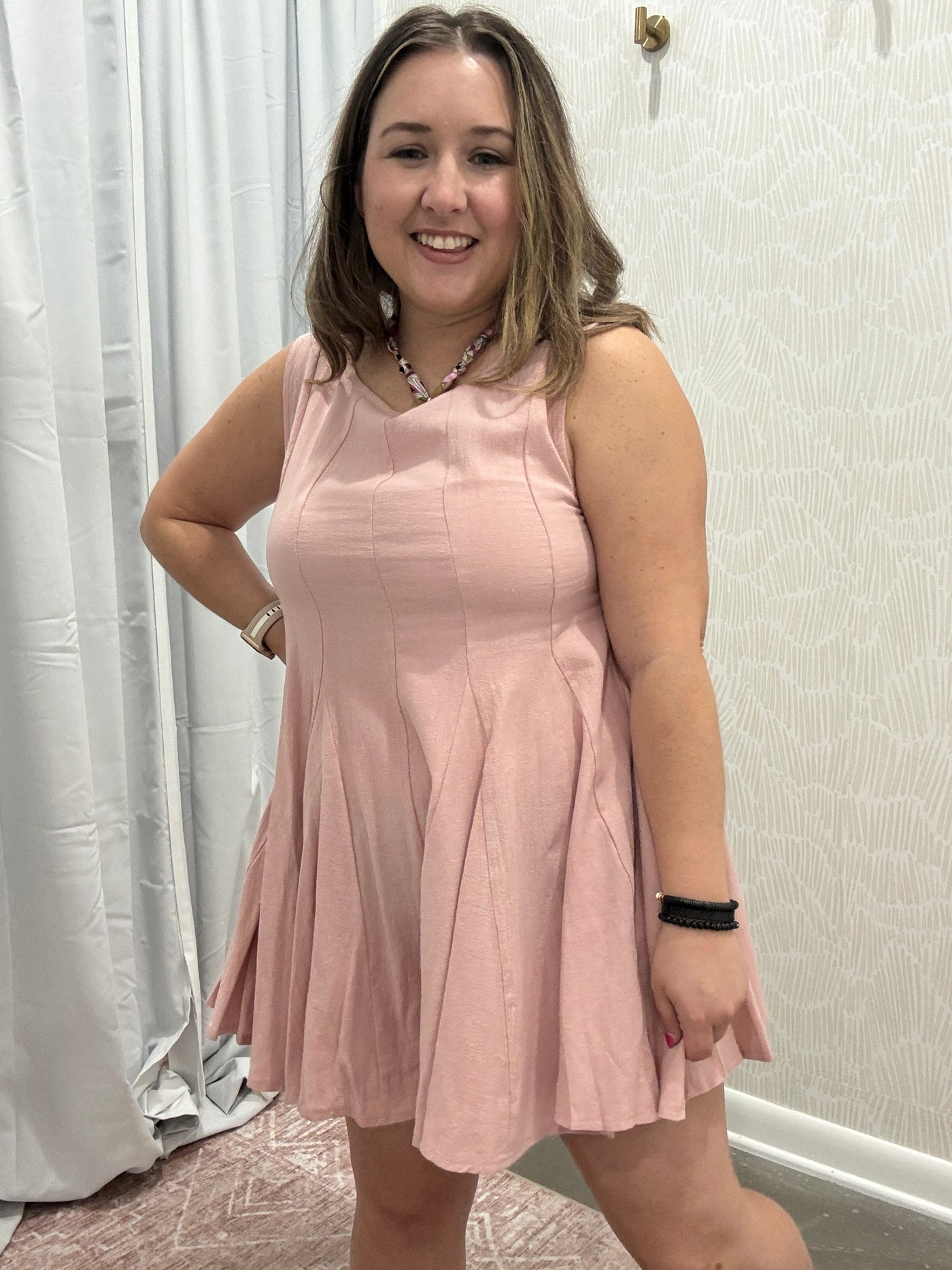 Pleated Romper