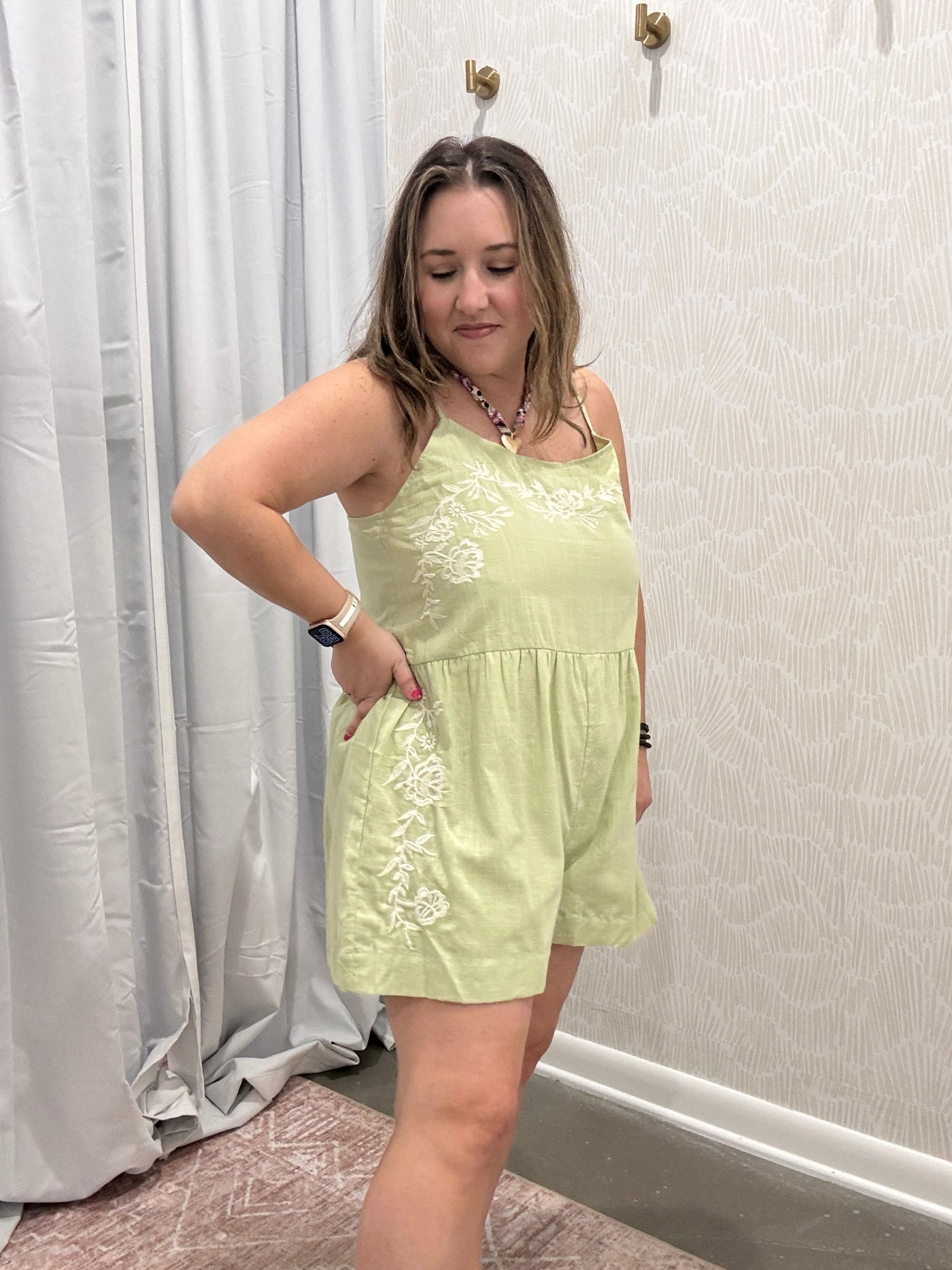 Samantha Embroidered Romper