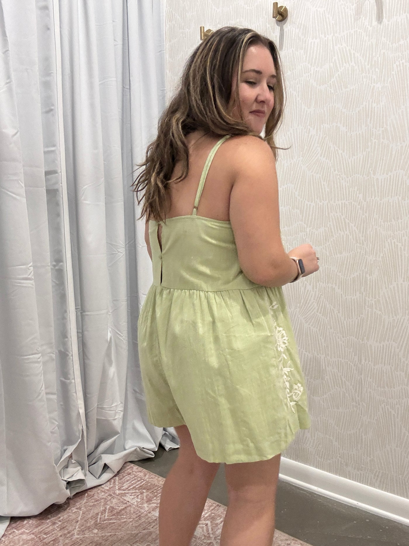 Samantha Embroidered Romper