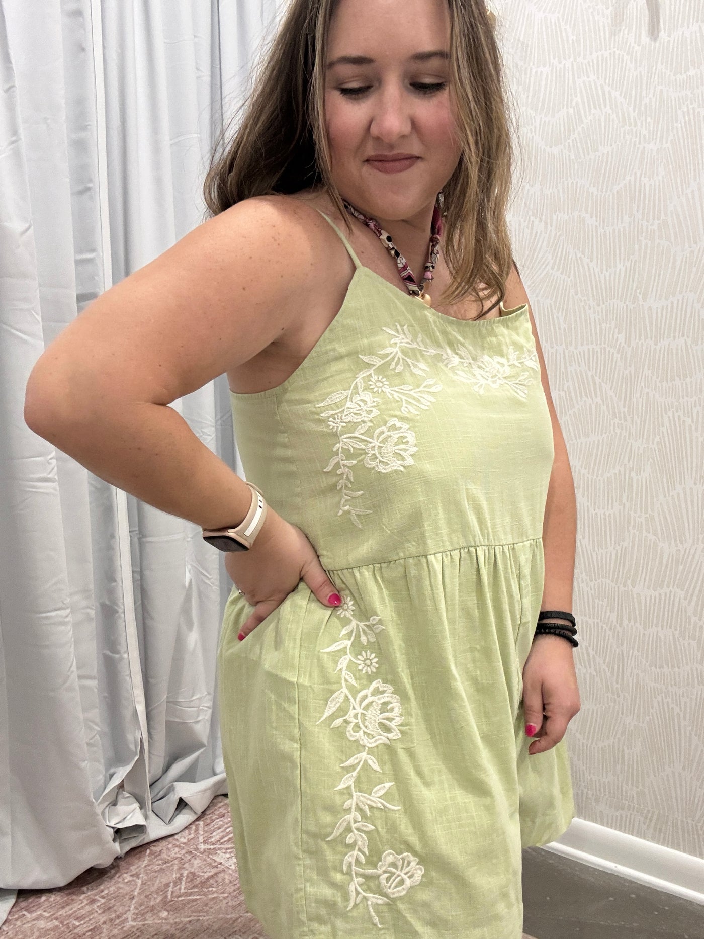 Samantha Embroidered Romper