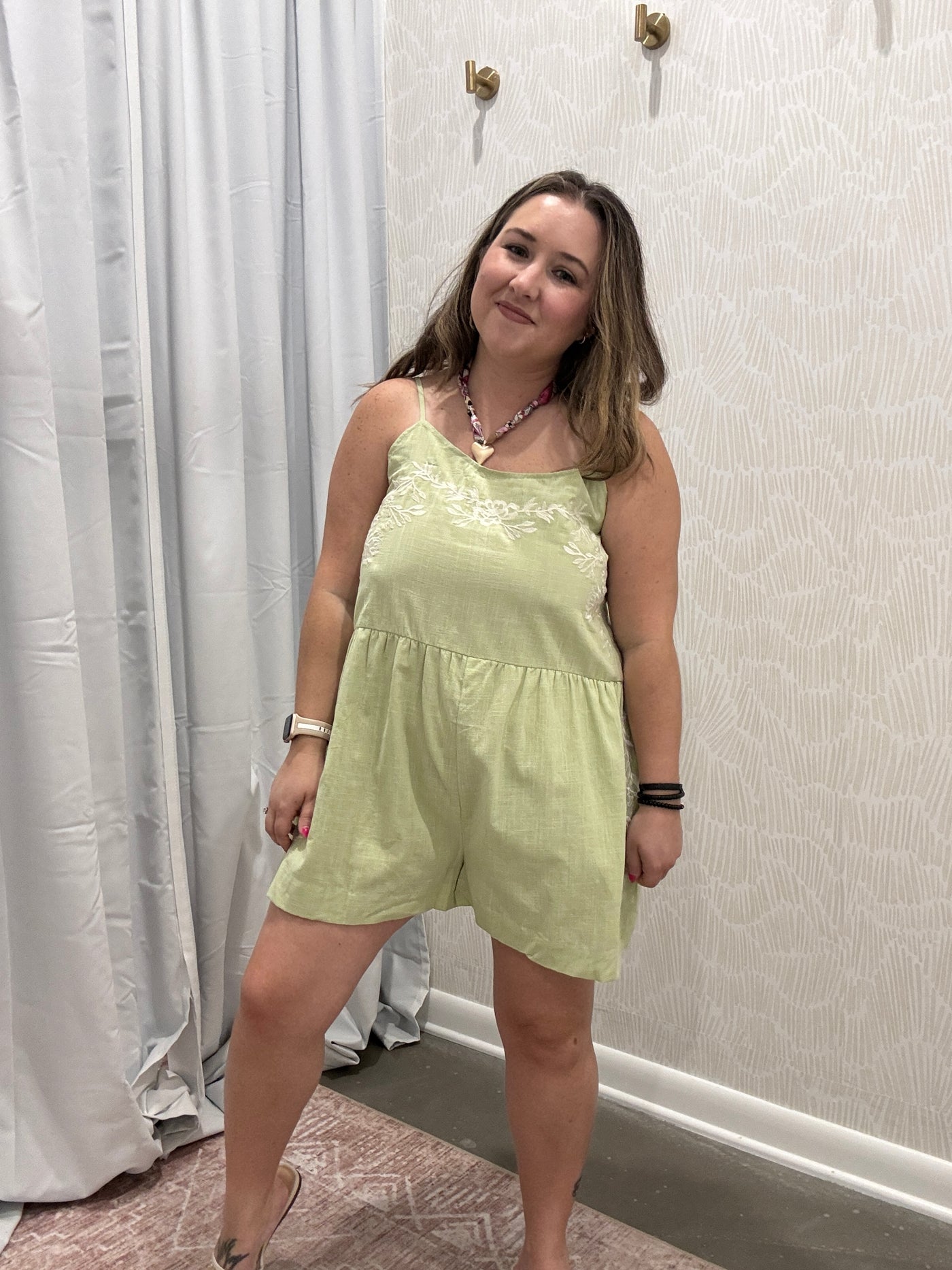 Samantha Embroidered Romper