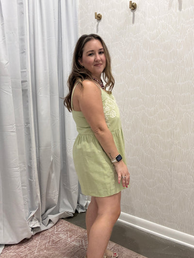 Samantha Embroidered Romper