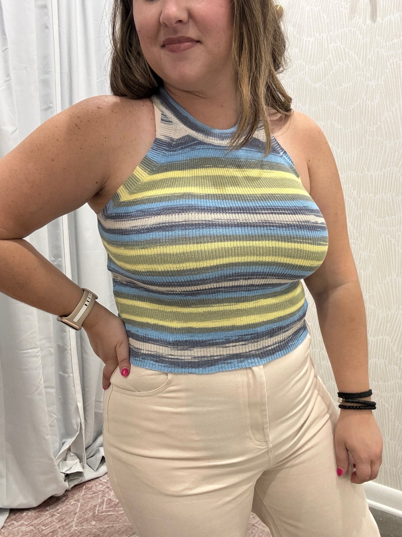 Piper Halter Neck Top // Yellow