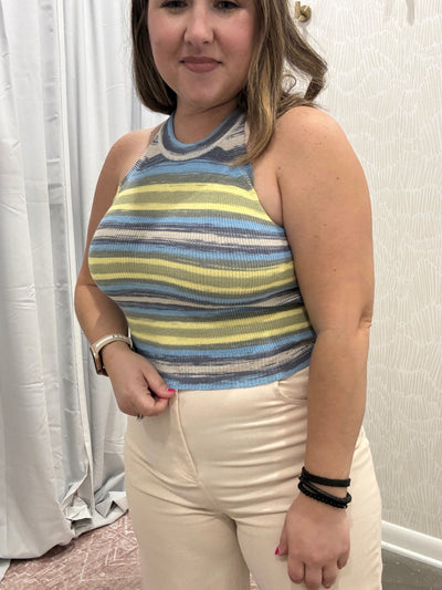 Piper Halter Neck Top // Yellow