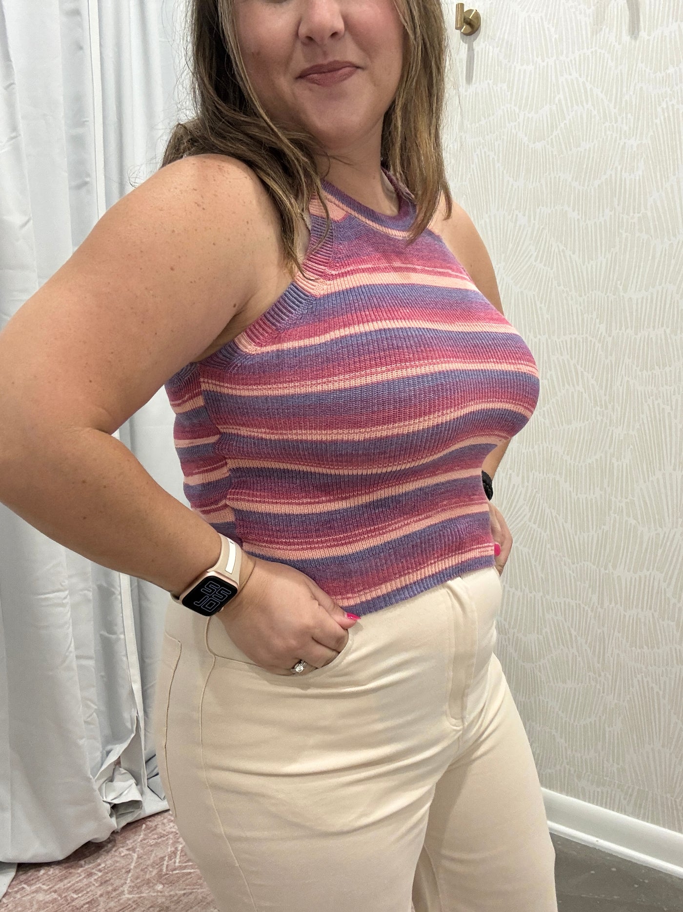 Piper Halter Neck Top // Purple