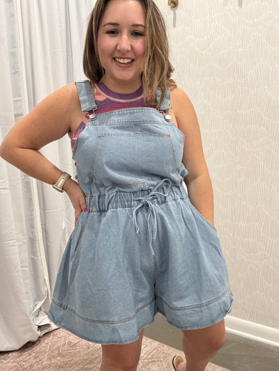 Denim Overall Romper