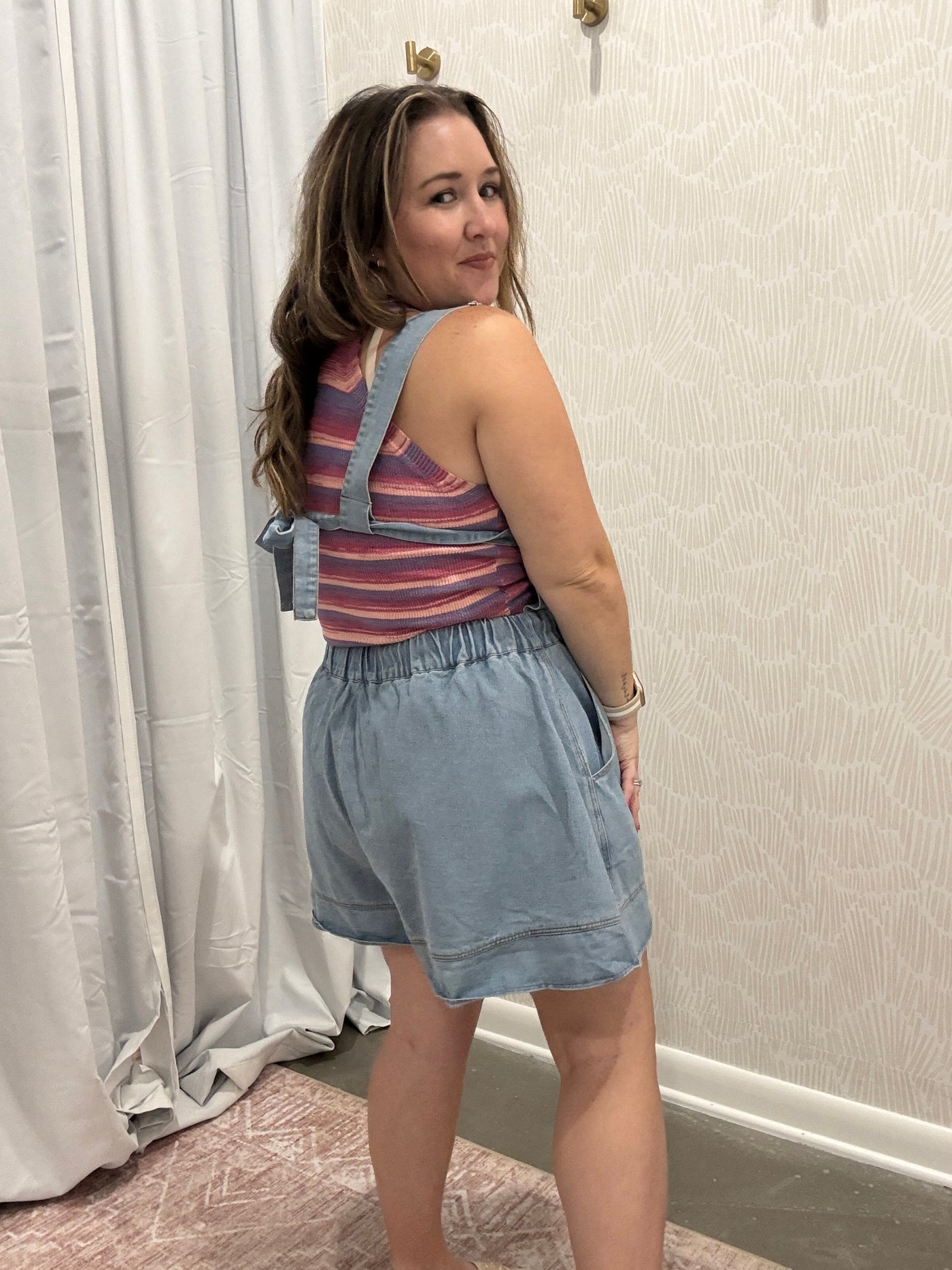 Denim Overall Romper