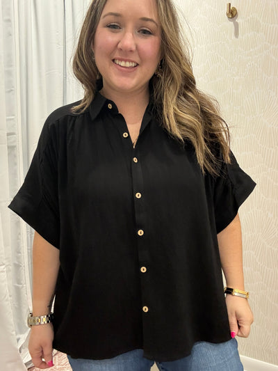 Linen Button Down Top