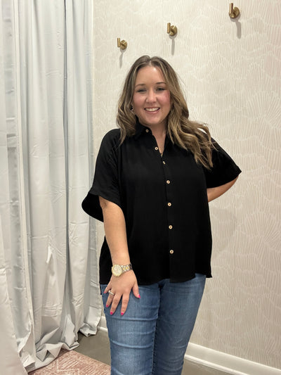 Linen Button Down Top