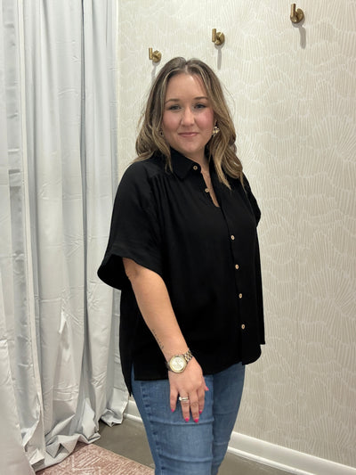 Linen Button Down Top