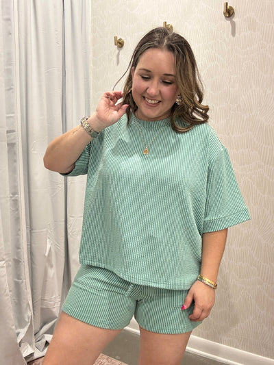 Ryleigh Drawstring Shorts | Light Jade